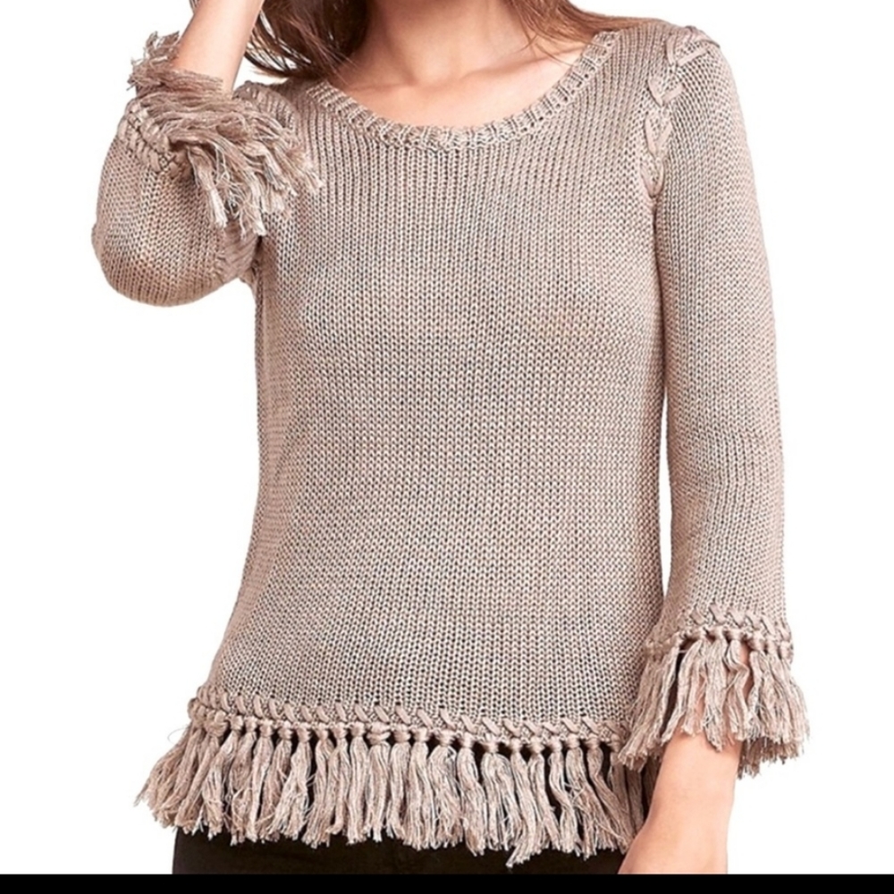 BB Dakota Wild & Free Fringe Sweater